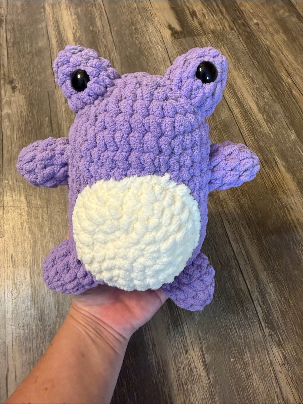 CUSTOM ORDER- Purple Frog Crochet Plushie 🐸